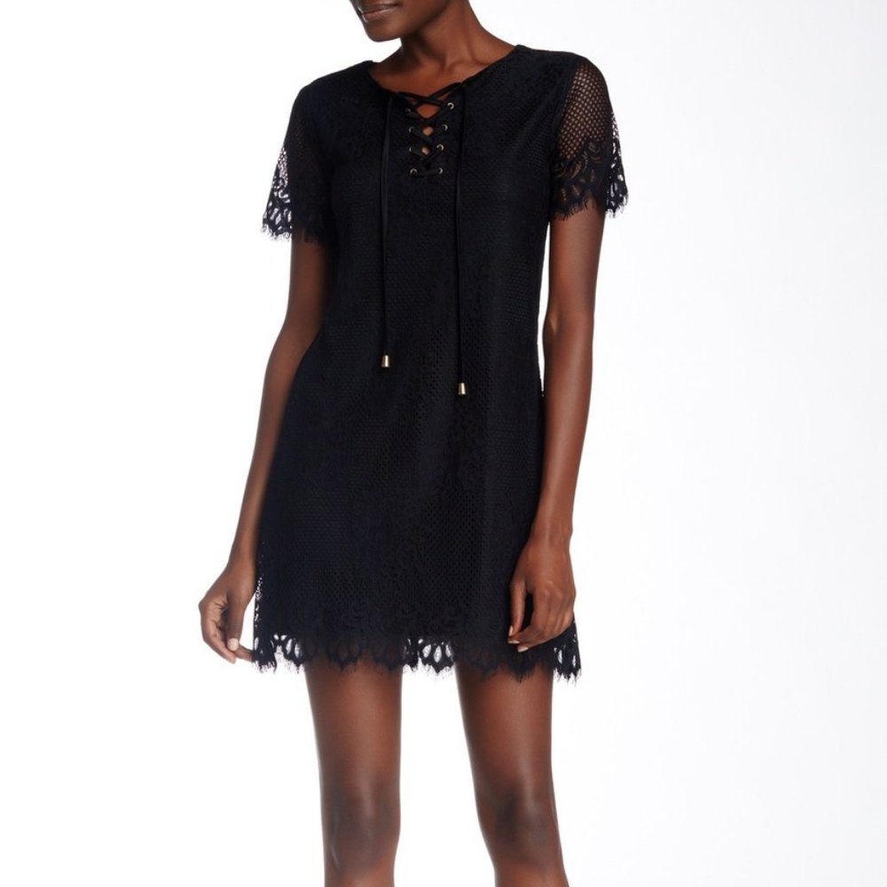 ✨BOGO✨ASHLEY MASON Short Sleeve Lace-Up Dress